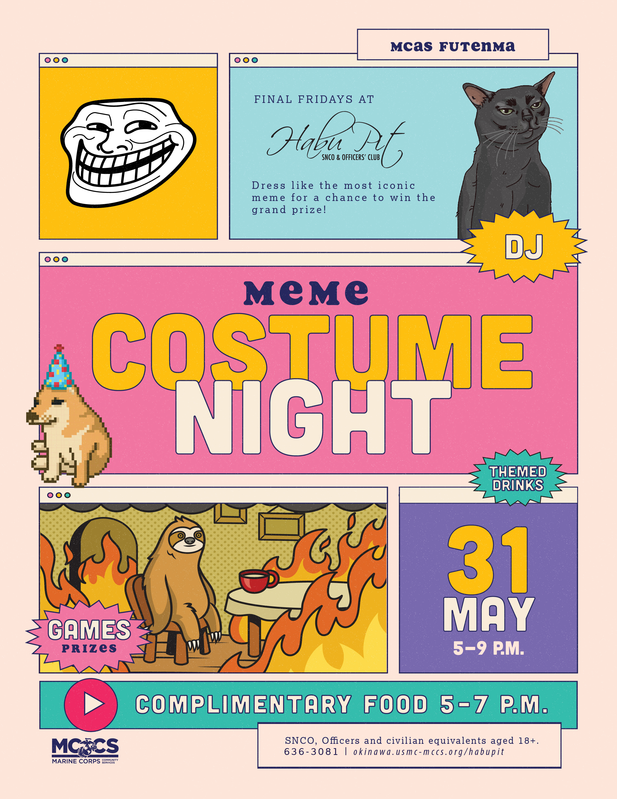 Costume Night Advertisement