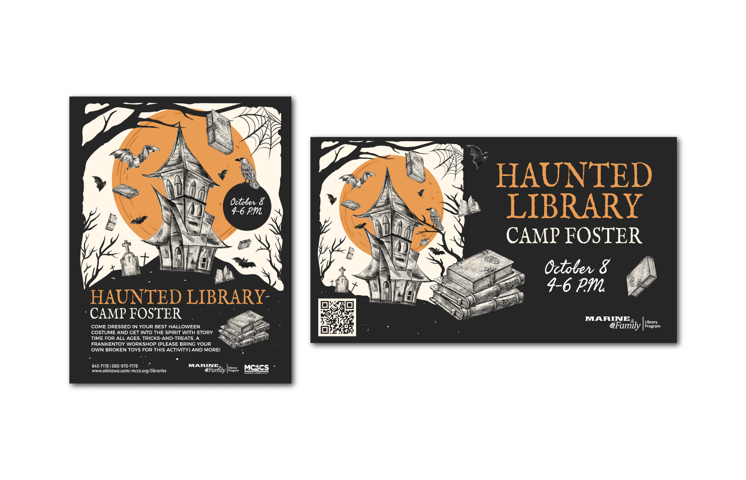 Haunted Library Advertisement