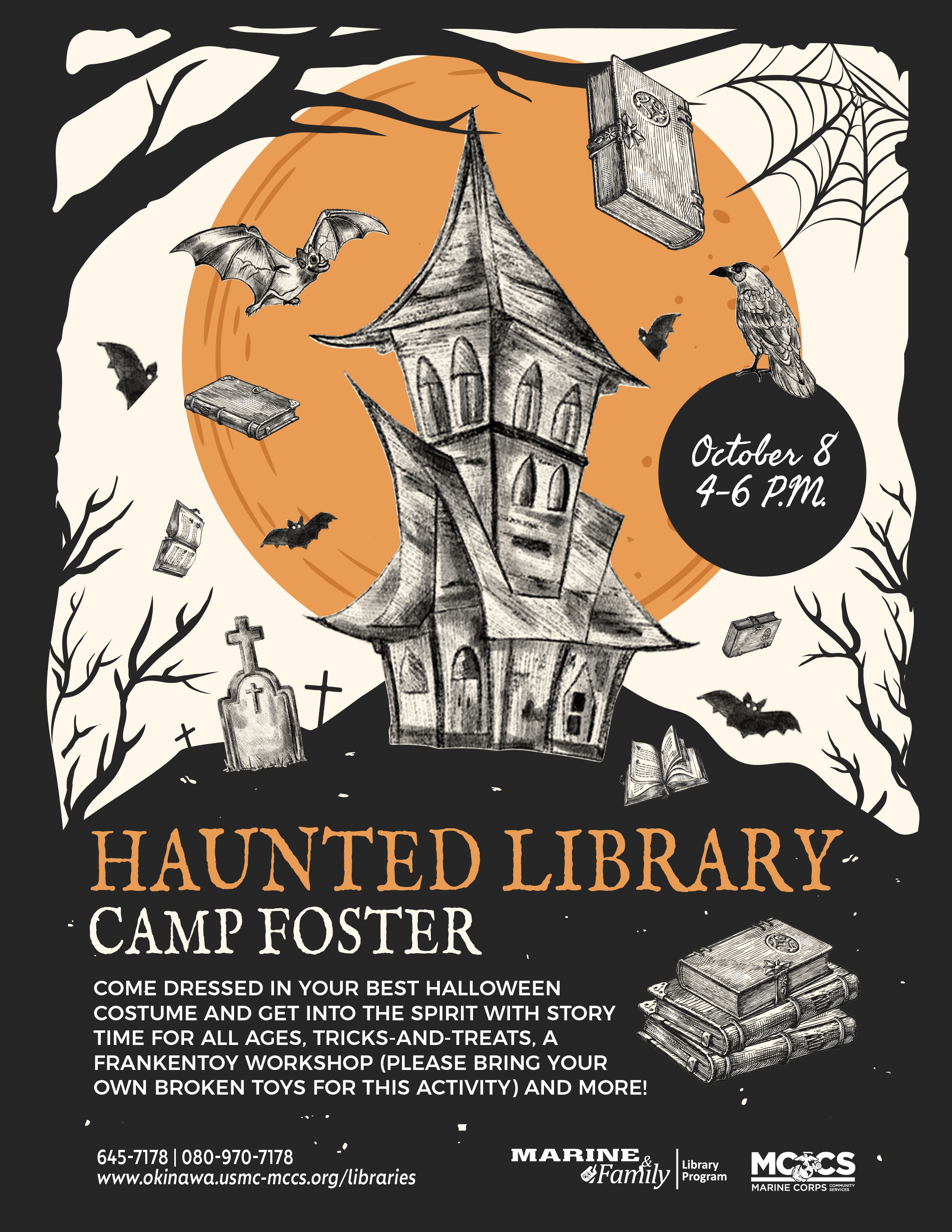 Haunted Library Advertisement