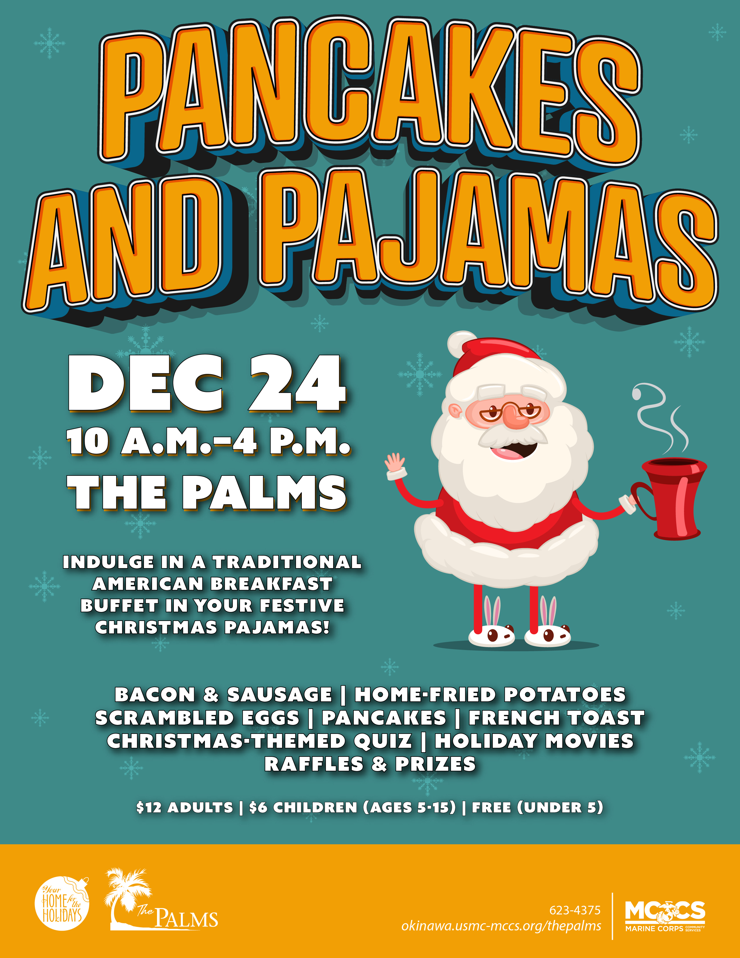 Pancakes and Pajamas Advertisement